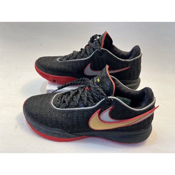 Nike LeBron 20 Trinity Mens Size 10.5 Black University Red Gold DJ5423 001 - Picture 1 of 16